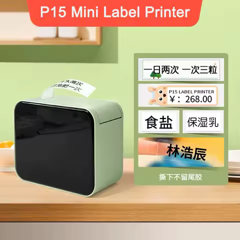 P15 Mini Label Printer Wireless Portable Thermal Tag Printer Similar As D11 D110 D101 Labeling Machi