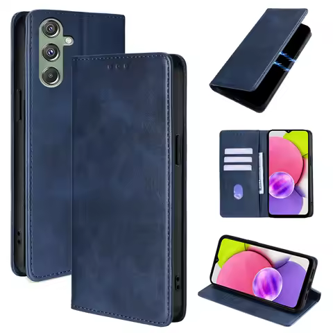 Fashion Leather Wallet Case for Samsung Galaxy M34 M13 M33 M53 M14 M54 M32 M23 M04 Magnetic Flip Pho