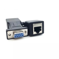 1pcs HIPERDEAL RS-232 TO RJ45 1pcs DB9 Extender Female/Female LAN Cat5 Cat5e RJ45 Ethernet Adapter C
