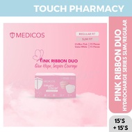 MEDICOS Hydrocharge 4PLY Surgical Face Mask - Pink Ribbon Duo 30's/BOX (NEW 2023)
