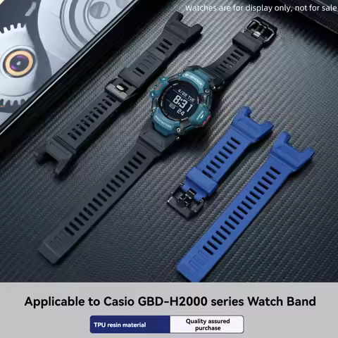 Replacement Strap for Casio G-Shock GBD-H2000,Module 3515 Sports Band,Waterproof Silicone Rubber Wat