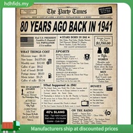 [in stock]80Th Birthday Commemorative Gifts for Men and Women, Elegant Old Canvas Hanging Paintings,