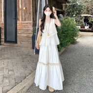 Sleeveless Two-Piece 2025 Outer Wear Style Waist Top Western Two-Piece Vacation High Vest Bomi Bust 