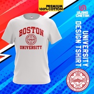 Boston University D02 - University Tshirt Unisex 100% Premium Cotton