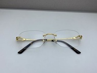 Cartier rimless 24k gold plated glasses 近視眼鏡