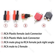 Black+red RCA Male Connector Female Jack Converter Plug M/F AV Audio and Video Converter Adapter  SG