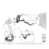 Engine Inlet Hose (No.1) BMW F20/F22/F30/F34/F32/F33 N20 N26
