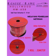 Cable 8 AWG Hollywood Meter - 8AWG Thick Fiber Strum Cable