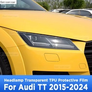 For AUDI TT 2015-2024 Car Exterior Headlight Anti-scratch Front Lamp Transparent TPU Protective Film