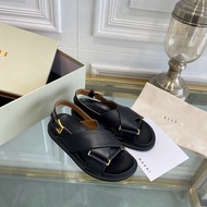 ใหม่ รองเท้าแตะ Marni รองเท้าแตะกลางแจ้ง 1