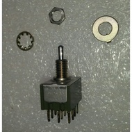 M-2040L/S SUL Toggle Switch NKK Open-Open-Open Welding (Silver Contacts) 2-Pole 3-Throw 6A AC125V Sh