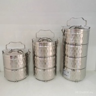 Sub-Packing Zhenlong Independent Soup Lunch Box SUS Bright Diamond Sprinkler 304 Insulation Anti-Str