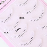 5 Pair Clear Band Lower Eyelashes Handmade False Eyelashes Bottom Lashes Natural Manga Lashes douyin