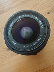 Sigma AF 28-80mm f3.5-5.6 macro (Sony A mount) **直落sony單反, 加接環落a7系列