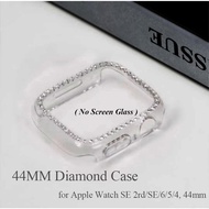 Diamond Case for Apple Watch Series 9/8/7 Women iWatch 41mm 45mm Bling Cover Apple Watch Series SE 40mm 44mm Bling Bumper Case ( No Screen Glass Included）