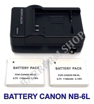 NB-6L \ NB6L แบตเตอรี่ \ แท่นชาร์จ \ แบตเตอรี่พร้อมแท่นชาร์จสำหรับกล้องแคนนอน Battery \ Charger \ Battery and Charger For Canon Powershot S120,SX510 HS,SX280 HS,SX500 IS,SX700,D20,S90,D30,ELPH 500,SX270,SX240,SX520