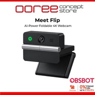 OBSBOT Meet Flip AI-Powered Foldable 4K Webcam | PDAF Auto Focus | Dual Mic | 4K 30fps / 1080P 60fps