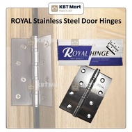 ROYAL Stainless Steel Wood Plastic PVC Door Fitting Hinge With Screw Engsel Besi Ensel Pintu Kayu Plastik Bilik Rumah