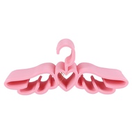 20 Pcs New Design Fly Angel Plastic Clothes Shirt Hanger, Cute Pretty Pink Loving Heart Scarf Underwear Hanger Rack