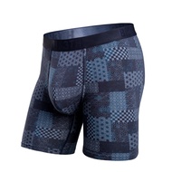 BN3TH BREATHE Men's Blue Puzzle Classic Long Version Tencel Series Canada 3D Body Pouch Underwear M1
