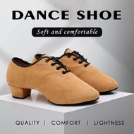 Modern Square Dance Shoes for Women Breathable Suede Sole Latin Cha Cha Dance Shoes