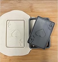 Mighty Gadget Ace of Hearts Cookie Cutter (4x2.7") Casino Theme Party Set of 2