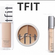 TFIT 三色遮瑕膏 遮瑕盘粉底液Three-color Concealer Plate Liquid Foundation Concealer Brush to Cover the Face Acn