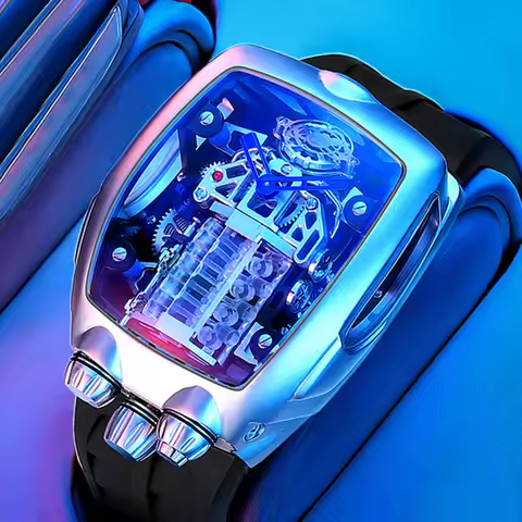 PINDU Engine Wristwatch Mechanical Sapphire Mechanical Watch Seiko Mechanical Movement Sports Car An
