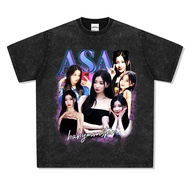 BABYMONSTER Rami Ahyeon Asa Short-Sleeved Top Washed t-Shirt Clothes oversize