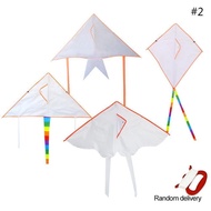 Blank Triangle Kite DIY Children Doodle Coloring Kite DIY Cartoon Graffiti Kite Family Outings