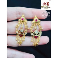 Wing Sing 916 Gold Earrings / Subang Indian Design  Emas 916 (WS148)