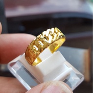 Cincin Rantai Double Lapis Emas 24k