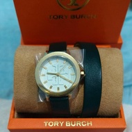 jam tory burch strapp leather hijau lilit