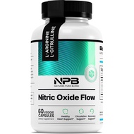 Nature's Pure Blend Nitric Oxide for Men – L-Arginine L-Citrulline – Heart & Flow Circulation Booste