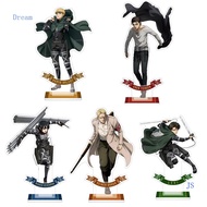 Dream Anime Attack On Titan Eren Jaeger Cosplay Shingeki No Kyojin Acrylic Figure Levi Ackerman Stand Model Desk Decor Fans