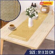 Raya 2025 Lapik Meja Makan 4/6/8 Kerusi Long Table Runner PVC Placemat For 6 or 8 Seaters Runner Hom