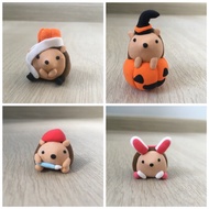 Hedgehog figurine - Easter bunny, Halloween decor, cake topper