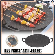 Non-Stick Round BBQ Grill Plate/Round BBQ Grill/Non-Stick Grill Pan