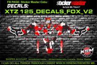 XTZ 125 FULL DECALS FOX V2