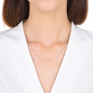 Zhoushengsheng Jewelry Pt950 Platinum Necklace Gypsophila White Gold Necklace All-Match Plain Chain 