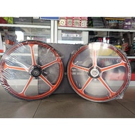 SPORT RIM AJI RACING 505 CUSTOM HUB 160/160-17 Y15ZR COLOR ORANGE