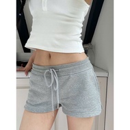 Shorts women's shorts with a slightly wide leg, 2-skin felt fabric, thick form, Korean style for all