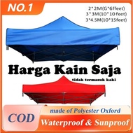 6x6  10x10 10X15 Canvas only market canopy / kanvas kanopi / kain kanopi khemah pasar Thickening Wat