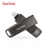 Sandisk แฟลชไดร์ฟ USB Ixpand OTG Lightning USB 3.0 256GB 128GB 64GB ไดร์ฟปากกา Mfi สำหรับ Iphone &amp; Ipad และ USB U ดิสก์ OTG