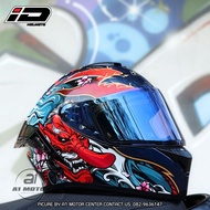 หมวกกันน็อคเต็มใบ ID HELMET รุ่น ZRO แว่น 2 ชั้น แถมฟรีชิวใส 1 แผ่น มาตรฐาน มอก. ECE 22-06 ไซส์ M-XX