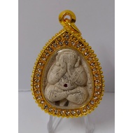 Phra Pidta Ngern Lan LP Koon Wat Ban Rai 2556 龙婆坤比打佛+吸财蜘蛛