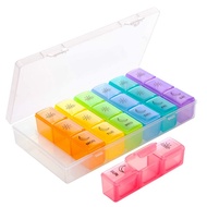 7-Day (3 Times) Large Pill Organizer Travel Pill Box Pills Case Medicine Organizer Pills Container Weekly Medicine Box