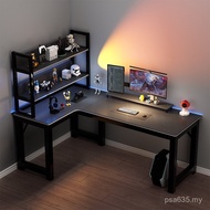 Gaming Table Hole Board Corner Desk Desk Desktop Office Home Desk Computer Desk Bookshelf Integrated