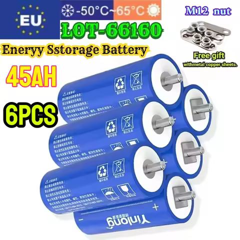 New Yinlong 2.3v 45AH 40AH 30AH Lithium Titanate Battery Grade A Lto 66160 DIY 12V 24V 48V Rv Ev Car