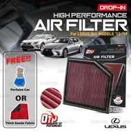 OTP WASHABLE DROP IN AIR FILTER TOYOTA VELLFIRE ALPHARD AGH30 MARK X LEXUS IS250 IS300 RC300 GS460 G